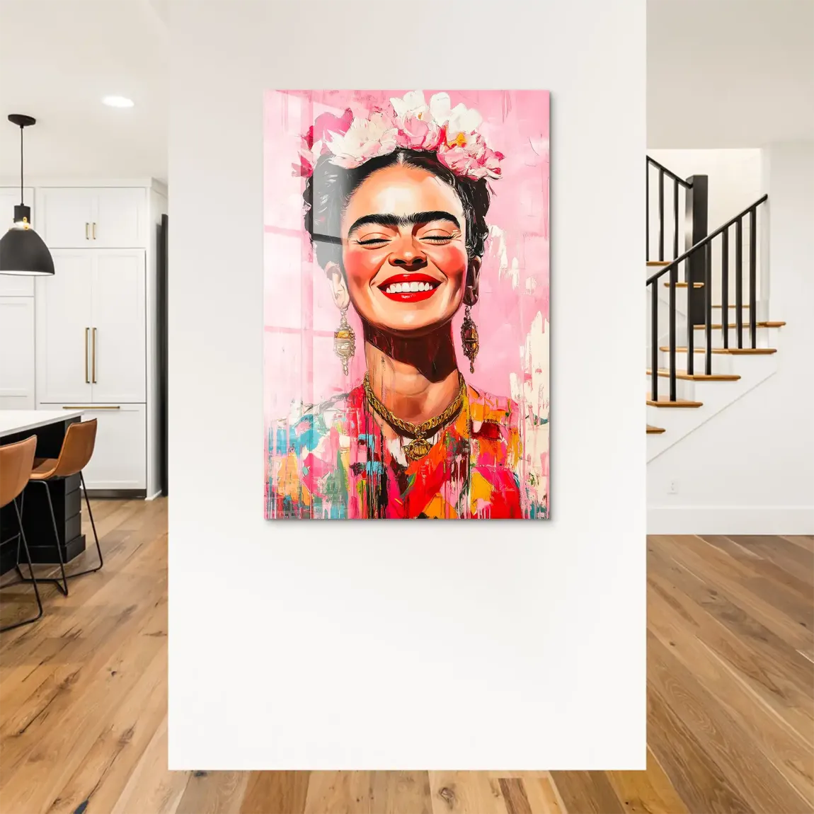 Frida Kahlo Happy Smile Acrylglas Bild