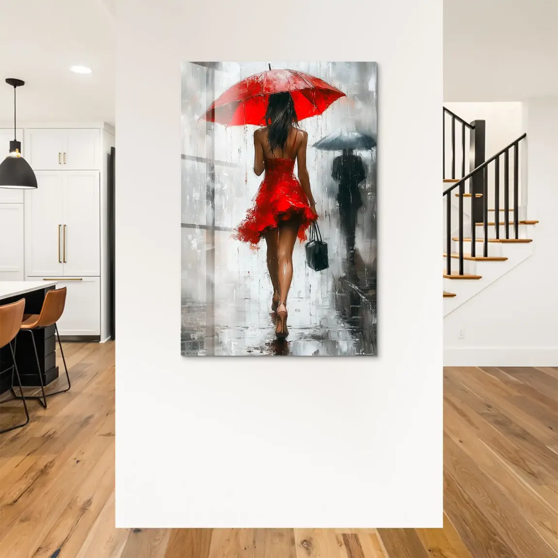 Walk in the Rain Acrylglas Bild