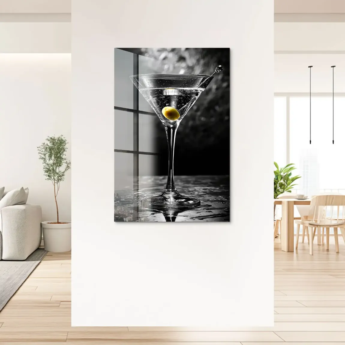 Martini Glas Noir Acrylglas Bild