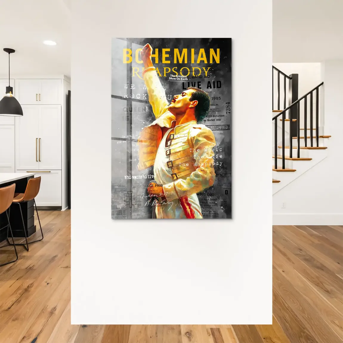 Freddie Mercury Bohemian Acrylglas Bild