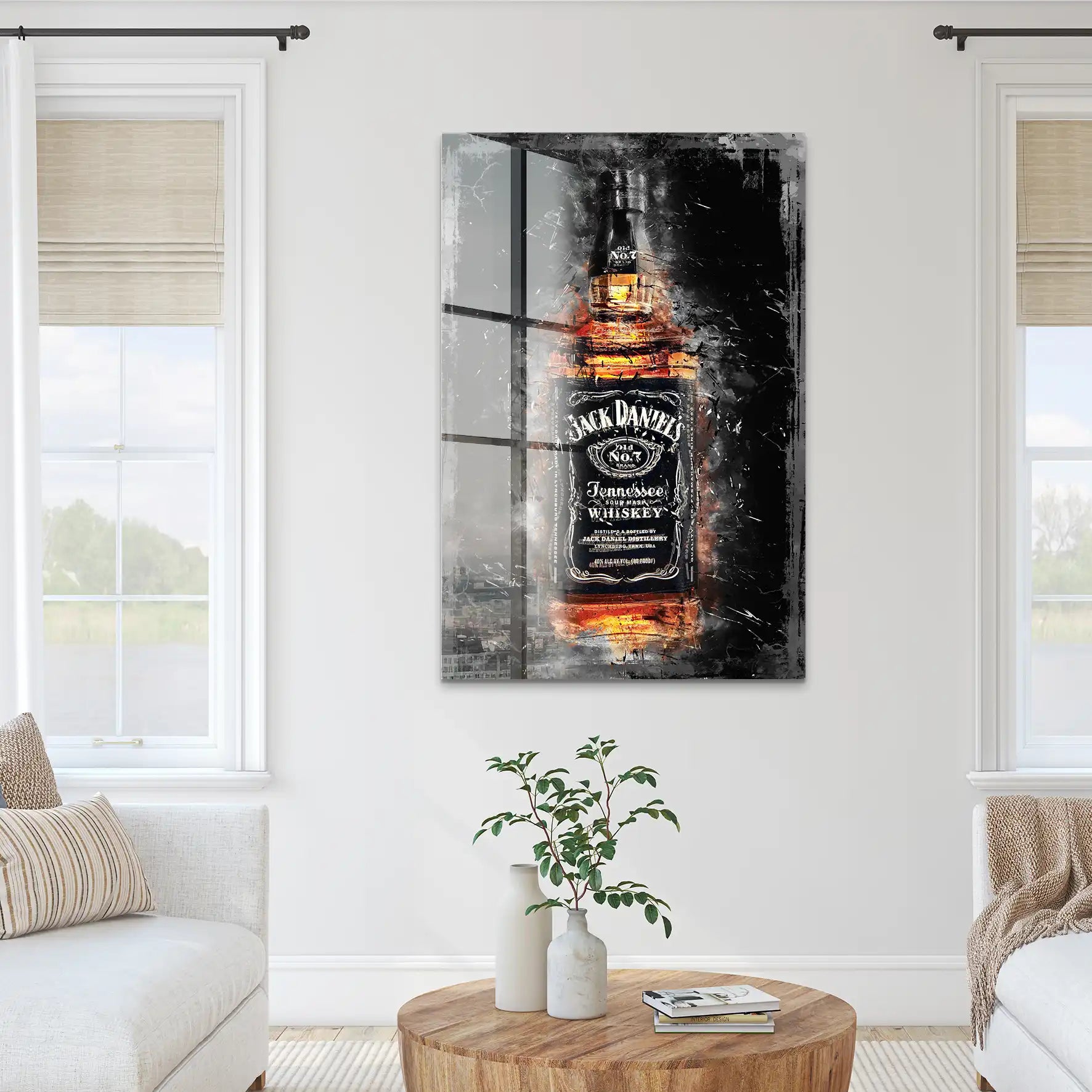 Jack Whisky Abstrakt Acrylglas Bild INGALERIE