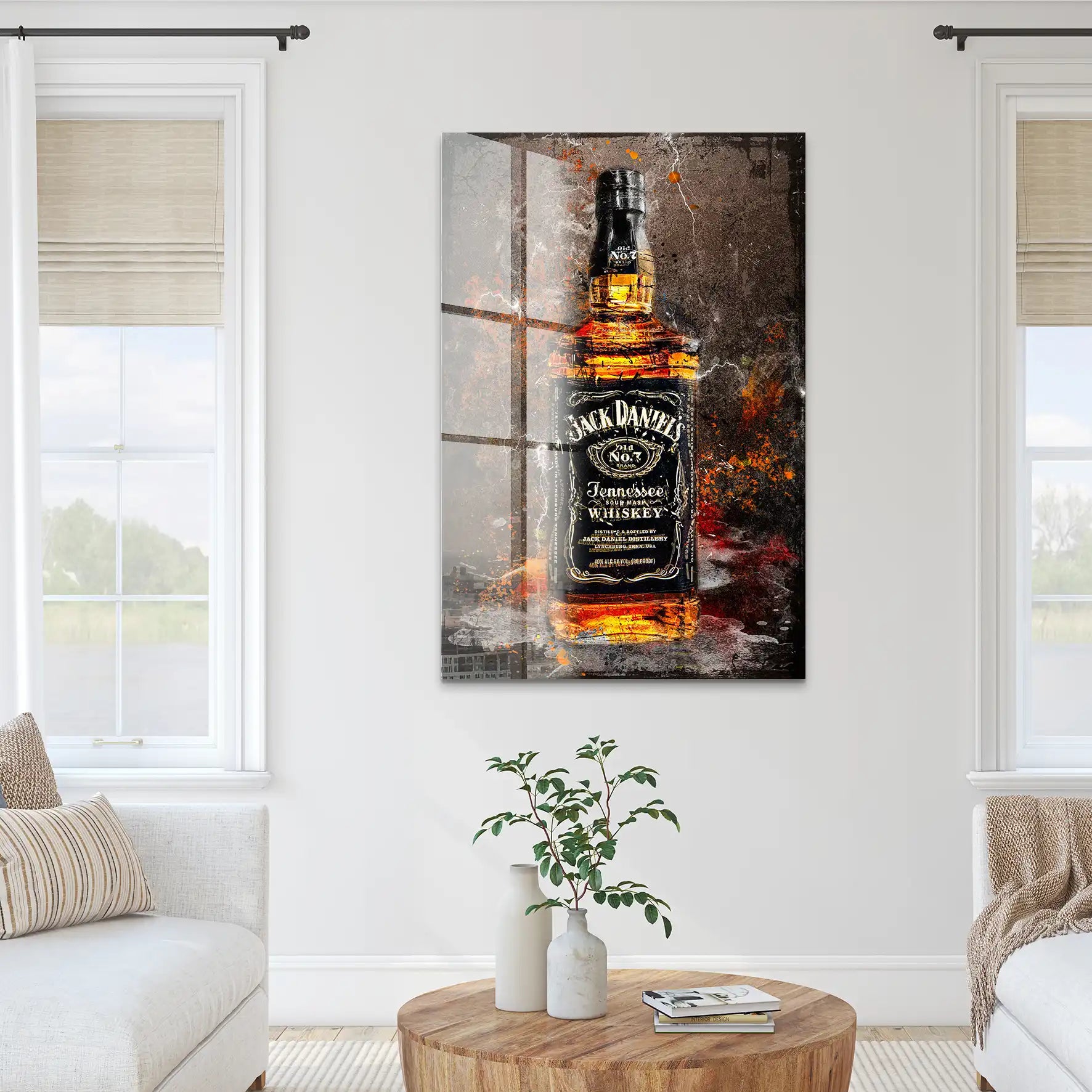 Jack Whisky Vintage Style Acrylglas Bild INGALERIE