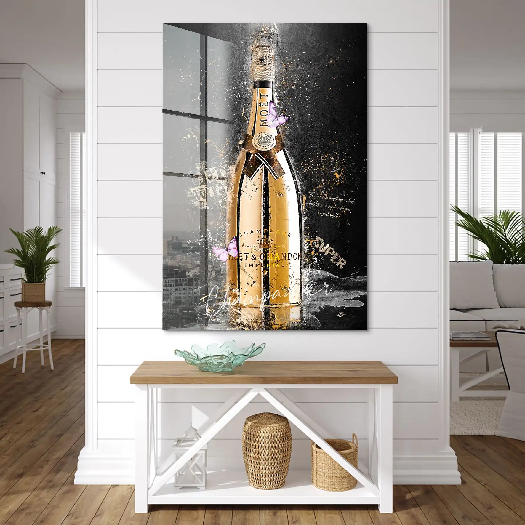 Champagner Acrylglas Bild INGALERIE