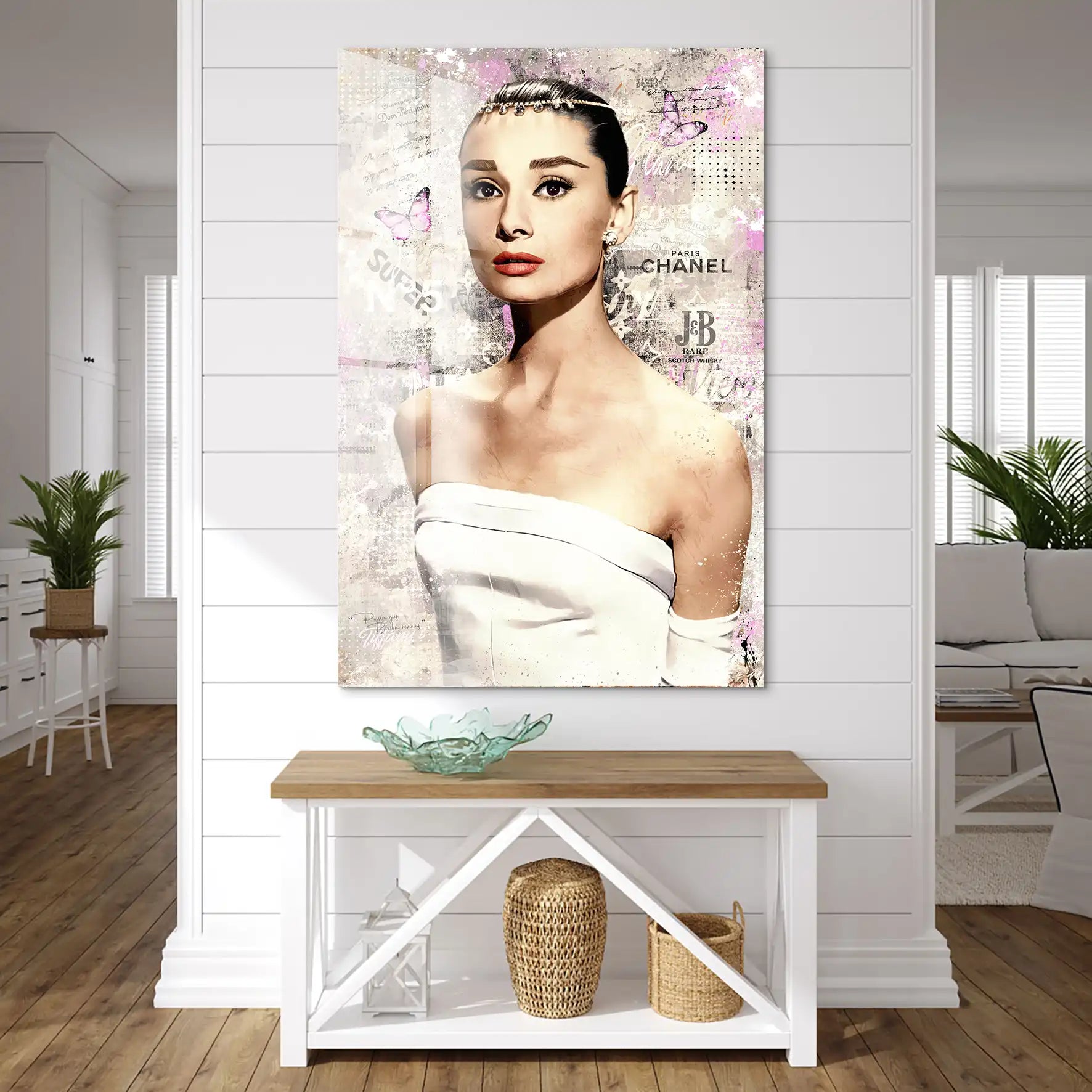 Audrey Hepburn Modern Style Pop Art Acrylglas Bild INGALERIE