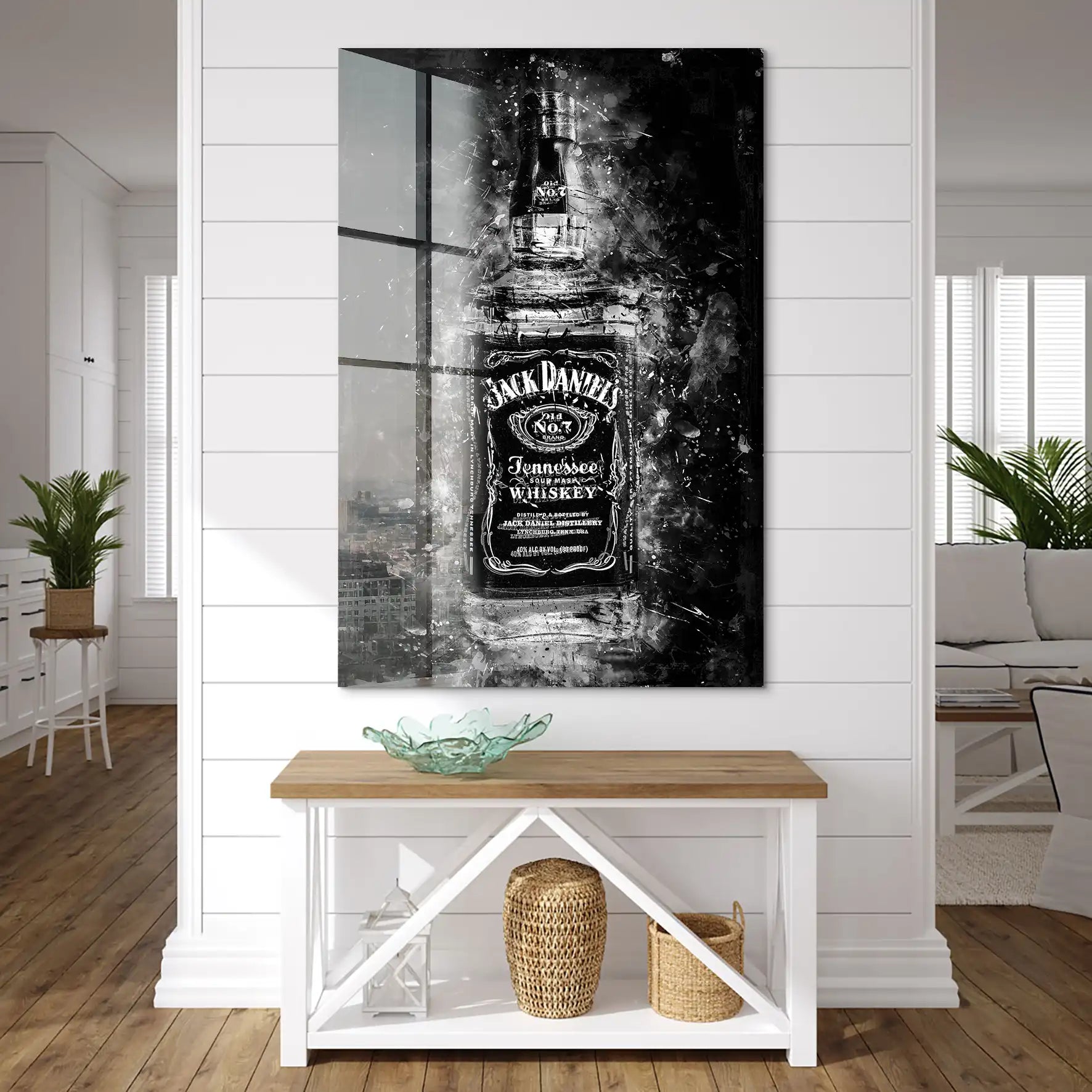 Jack Whisky Abstrakt Dark Acrylglas Bild INGALERIE