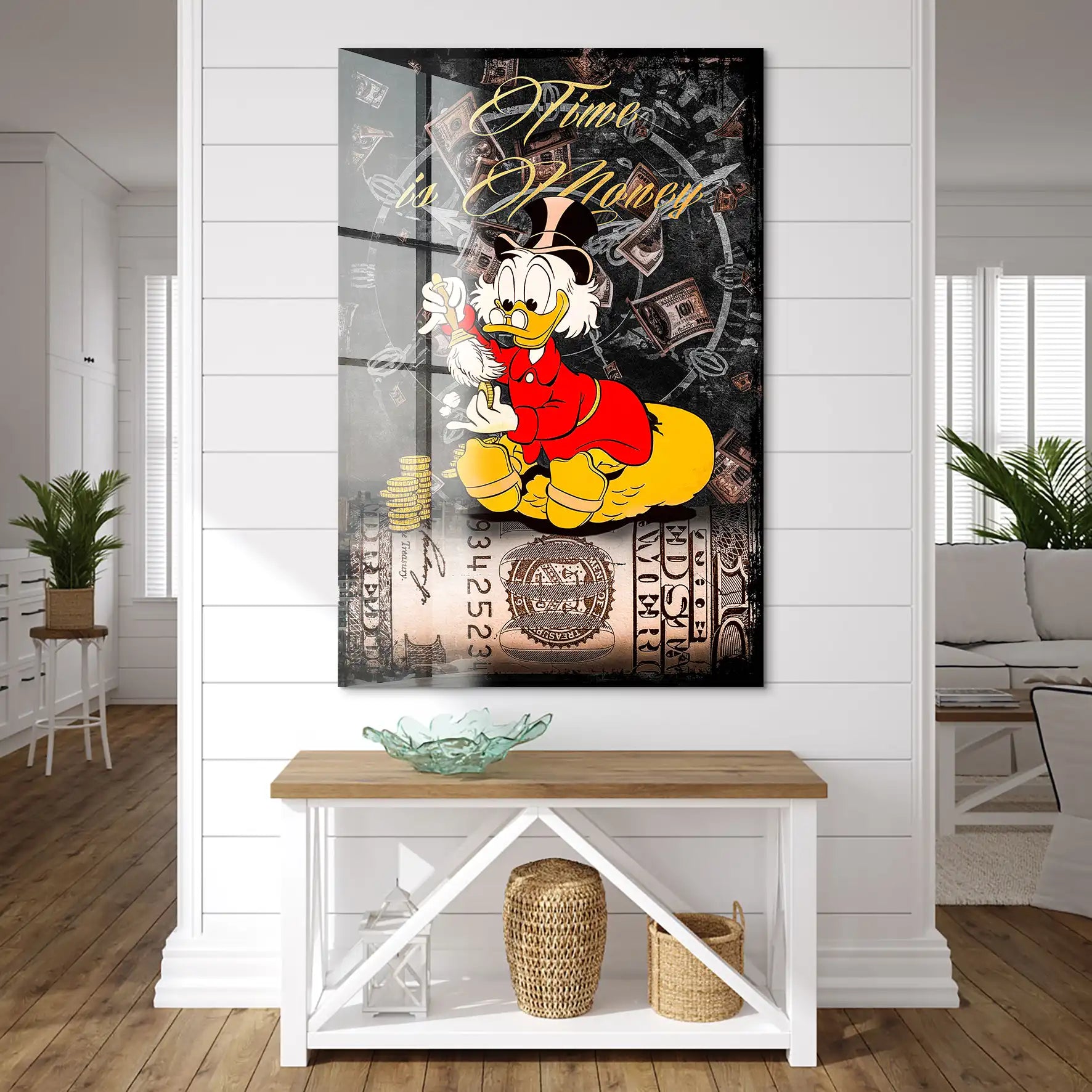 Dagobert Money Style Acrylglas Bild INGALERIE