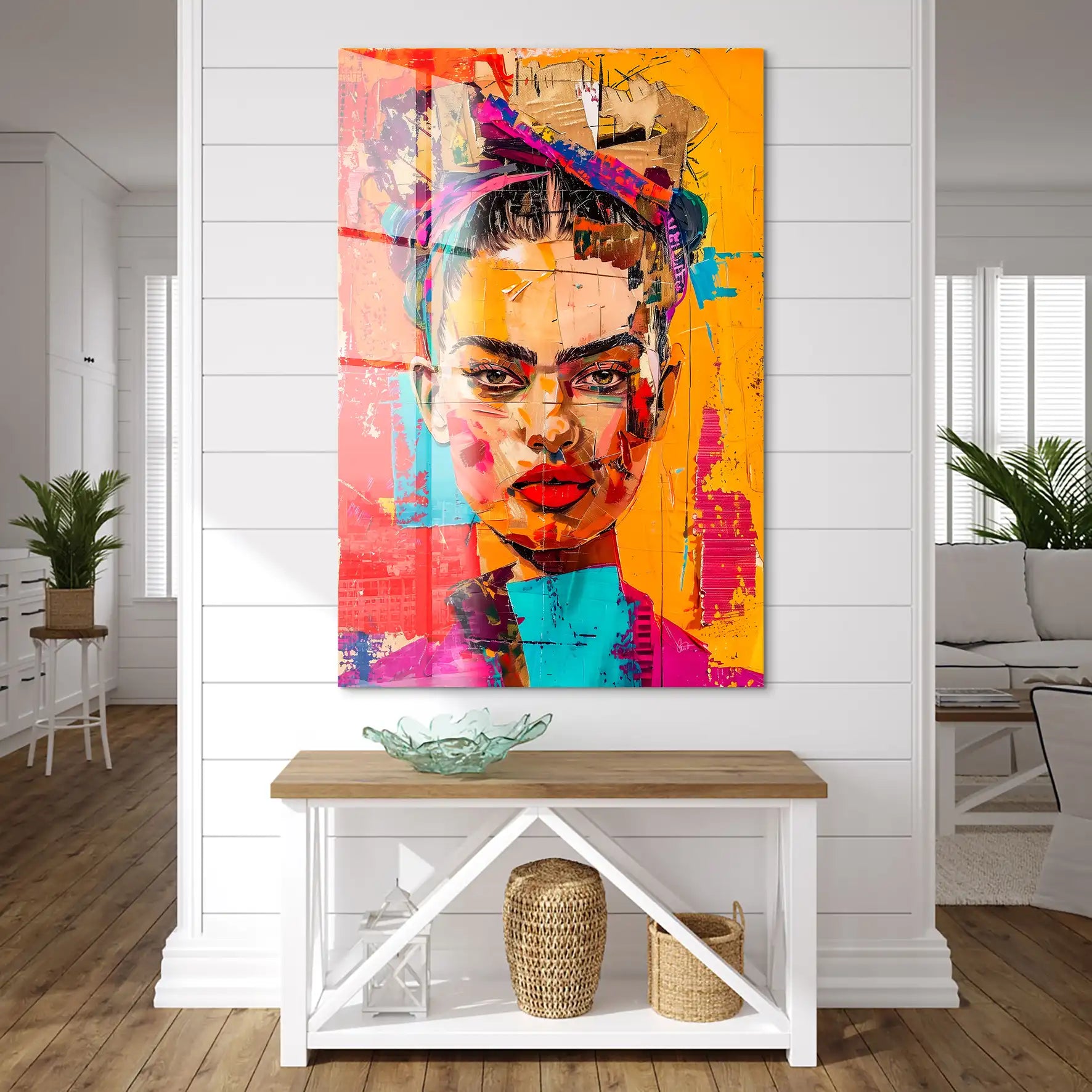 Frida Street Art Style Acrylglas Bild INGALERIE