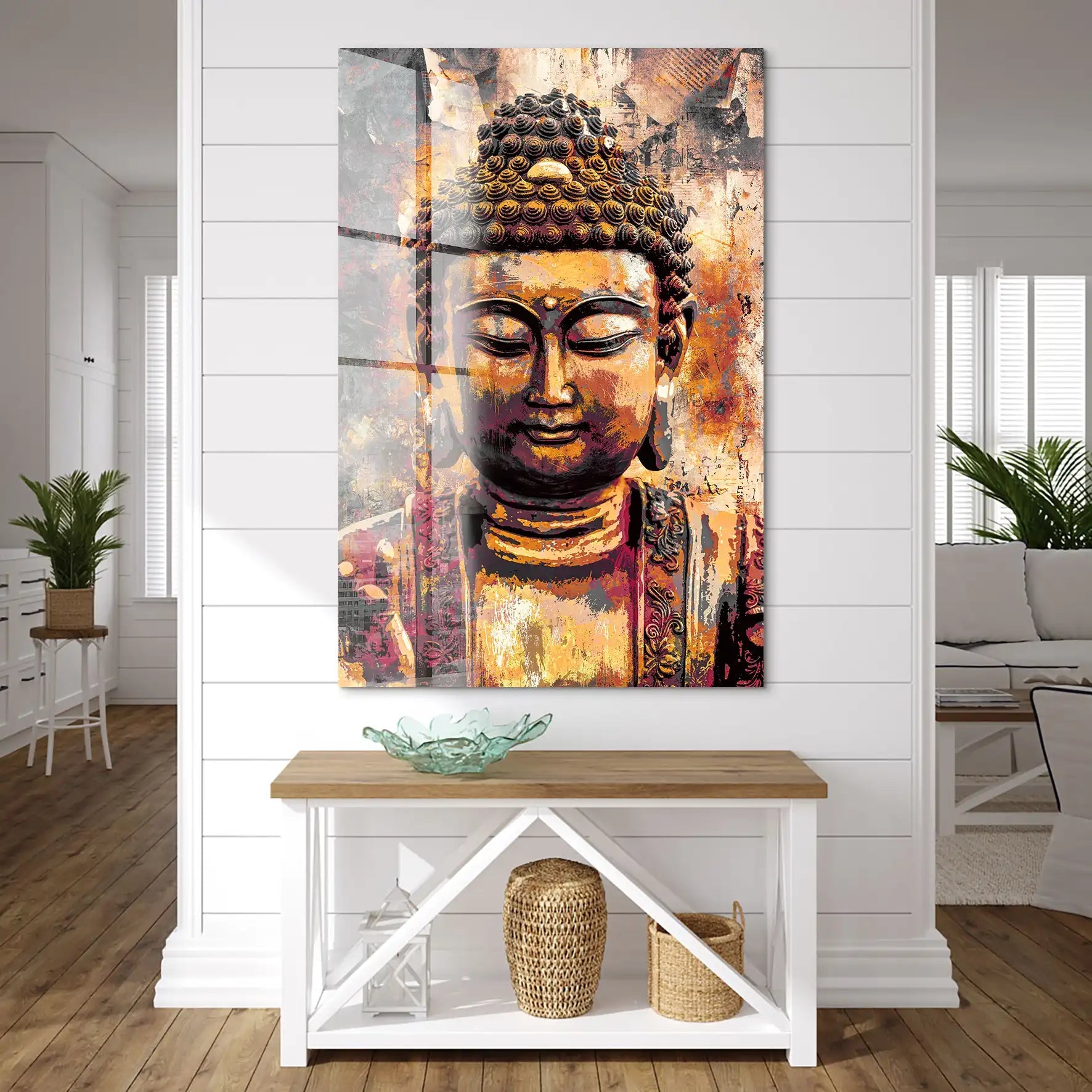 Buddha Vintage Acrylglas Bild INGALERIE