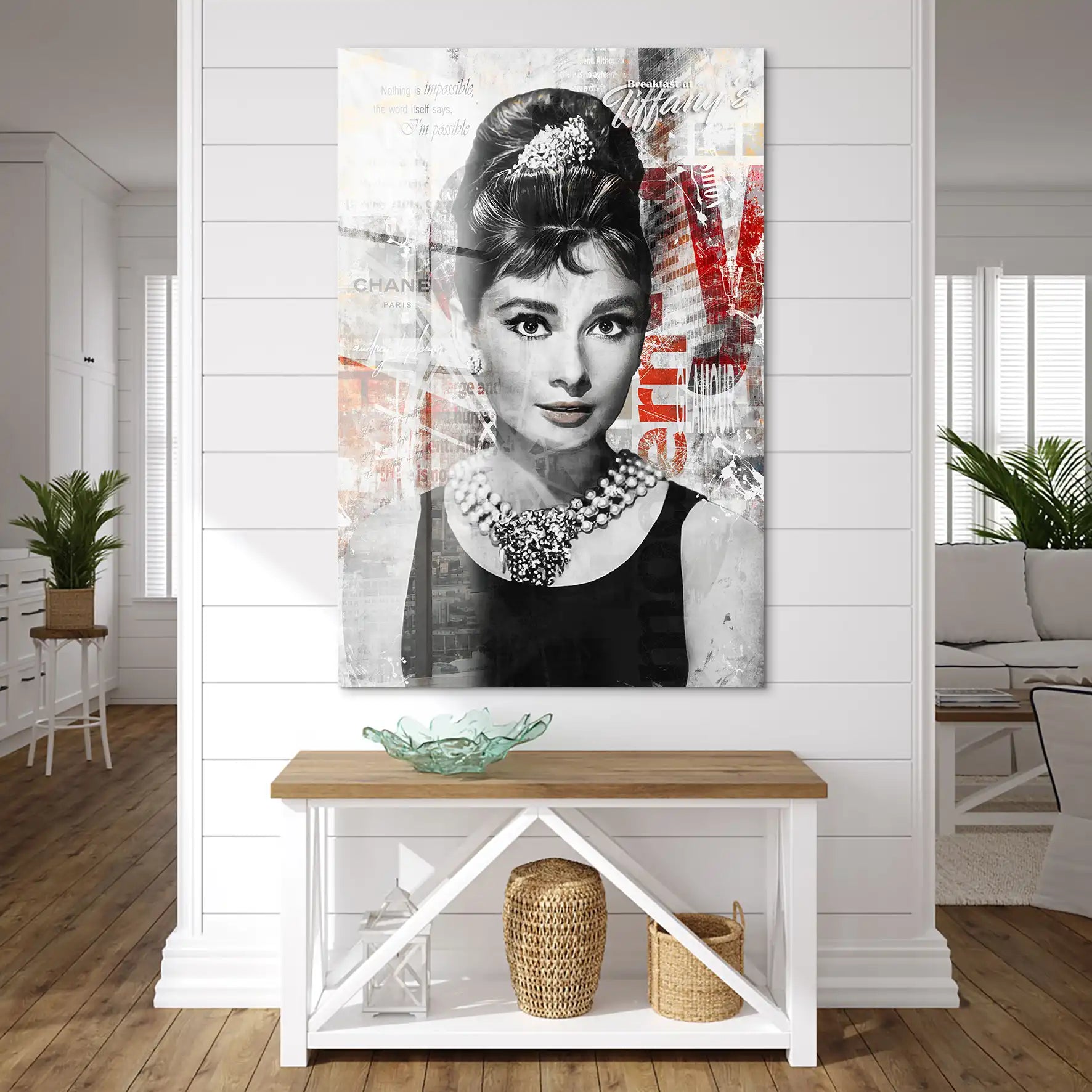 Audrey Glamour Style Acrylglas Bild INGALERIE