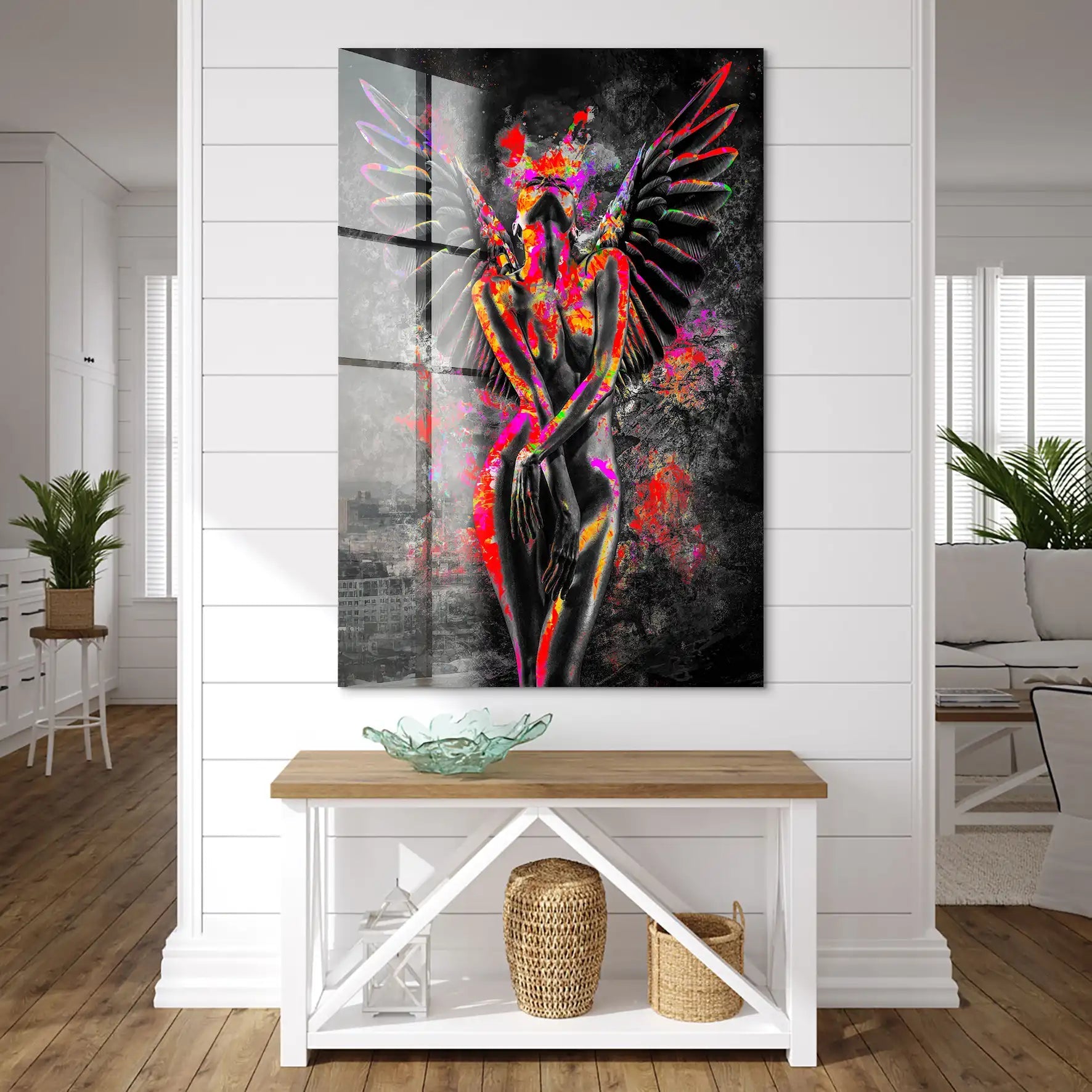 Pop Art Angel Abstrakt Acrylglas Bild INGALERIE