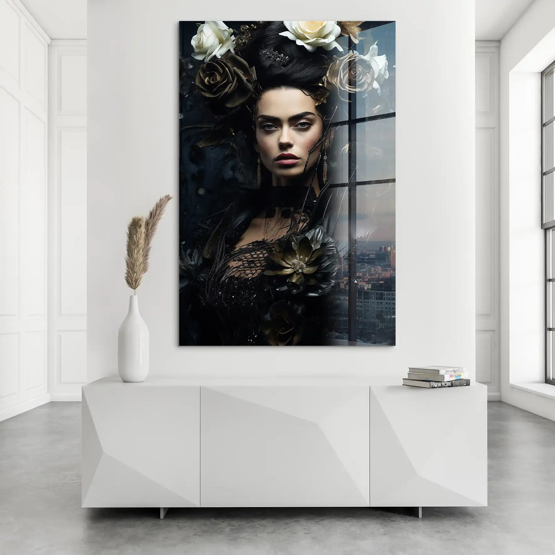 Frida Kahlo Dark Style Acrylglas Bild INGALERIE