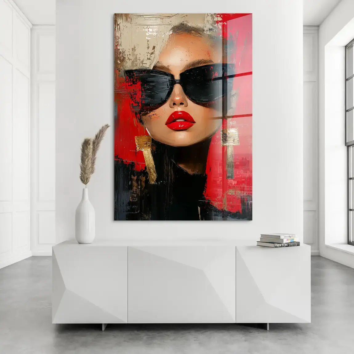 Abstrakt Luxe Girl Acrylglas Bild INGALERIE