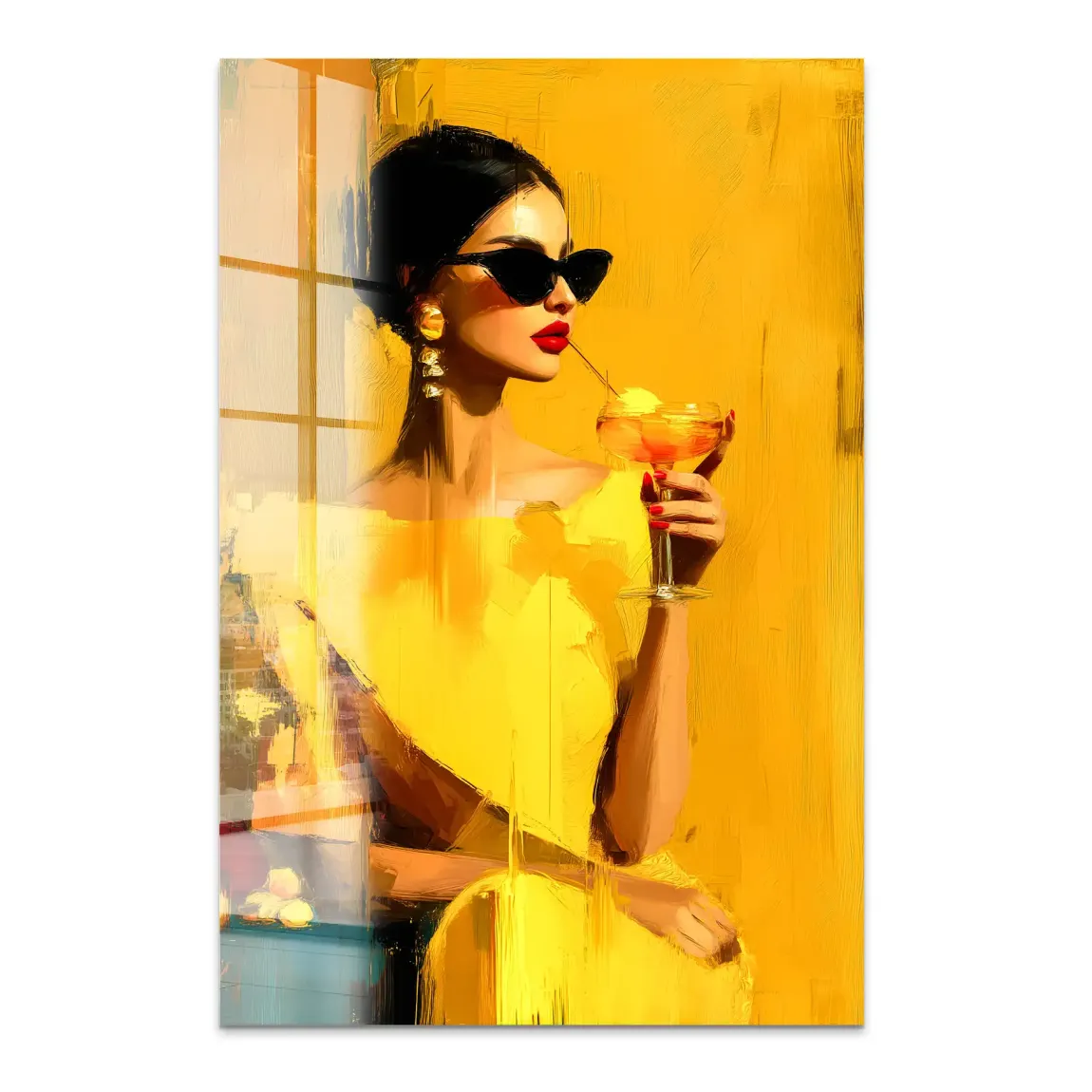 Amber Velvet Elegance Acrylglas Bild INGALERIE