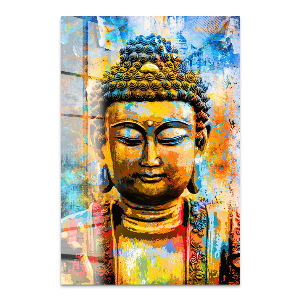 Buddha Color Style Acrylglas Bild INGALERIE