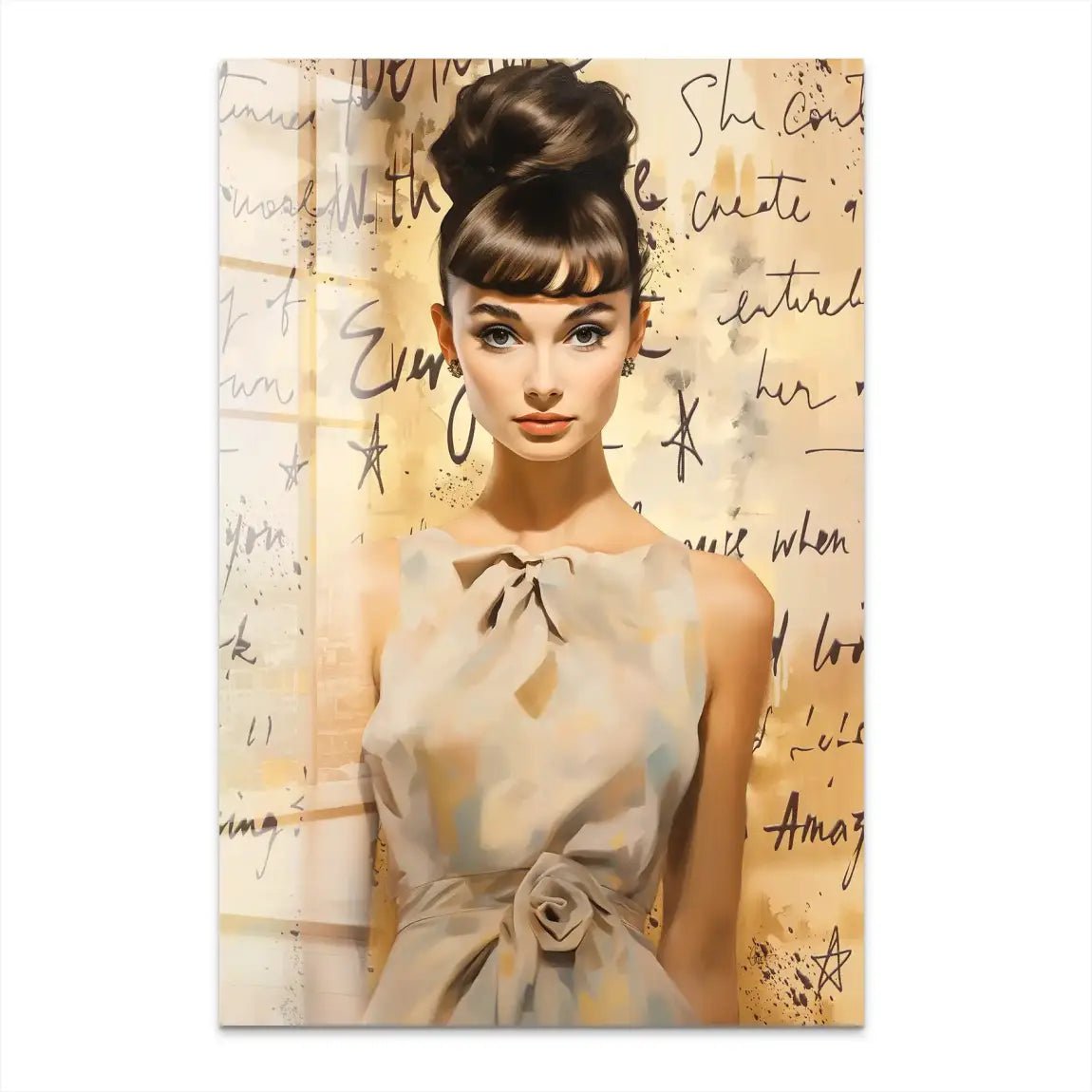 Audrey Hepburn Modern Art Acrylglas Bild INGALERIE