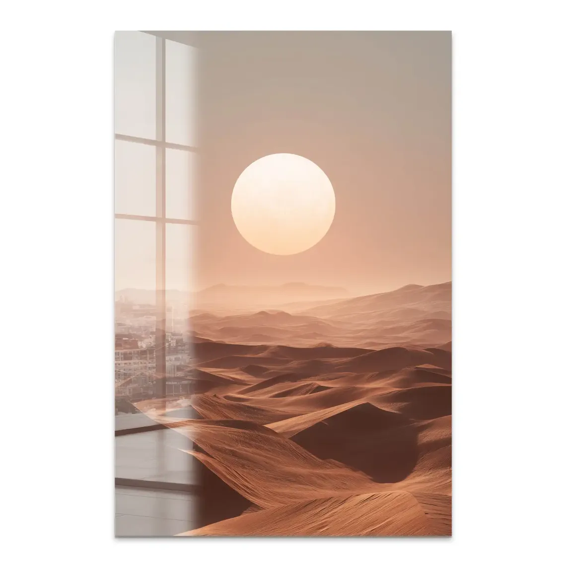 Goldene Wüste Acrylglas Bild