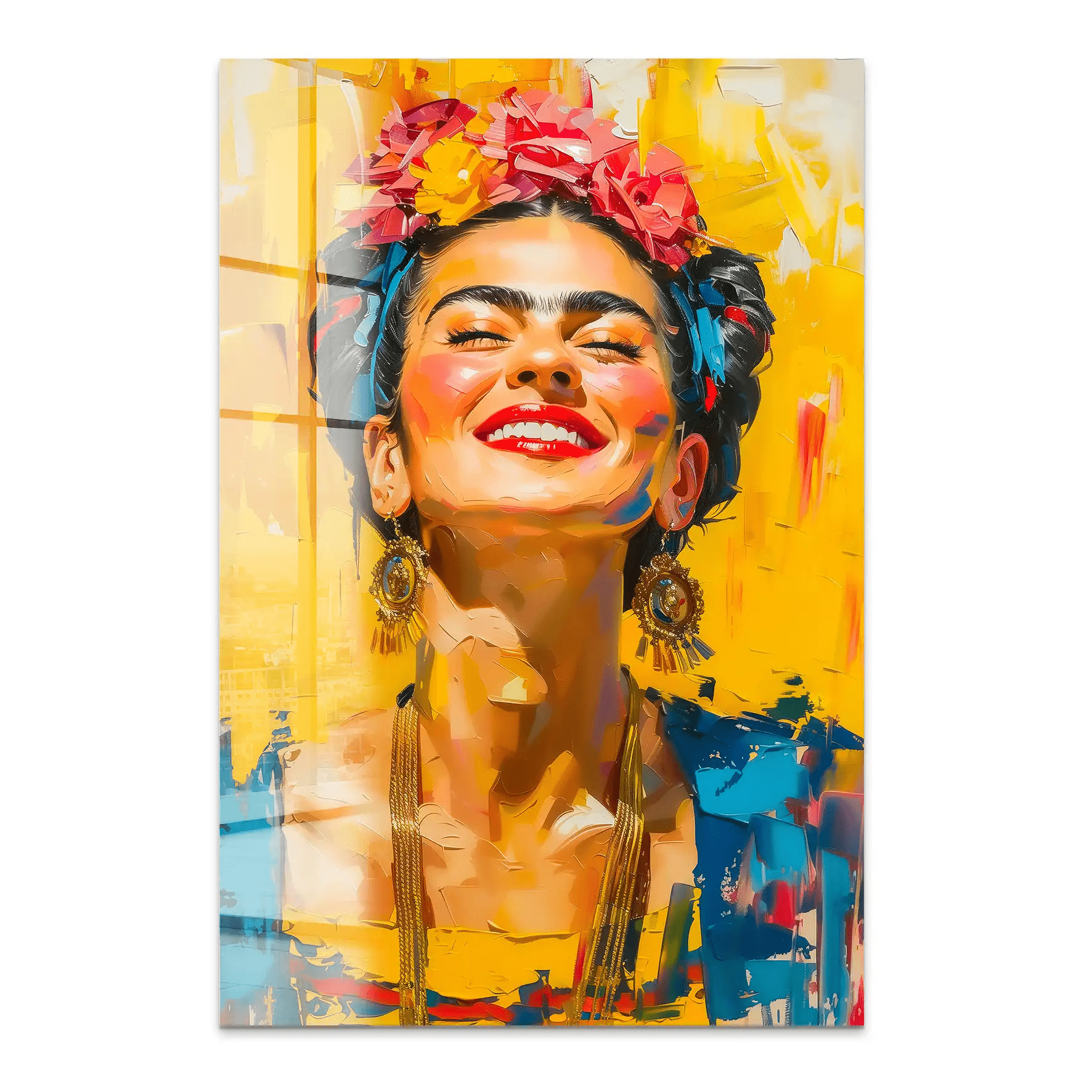 Lachende Frida Acrylglas Bild INGALERIE