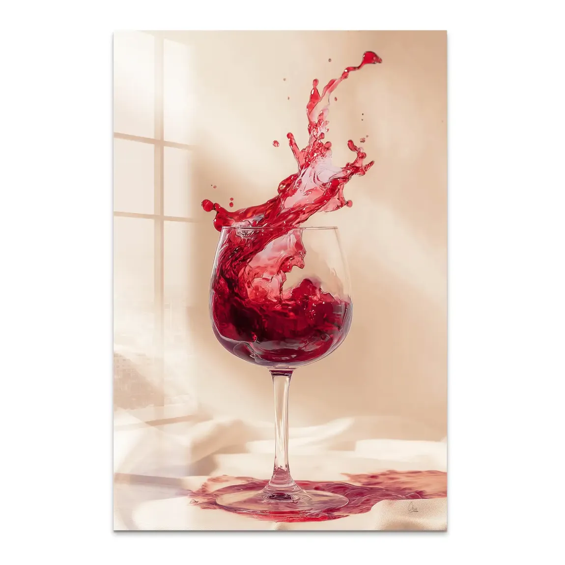 Ruby Splash Acrylglas Bild