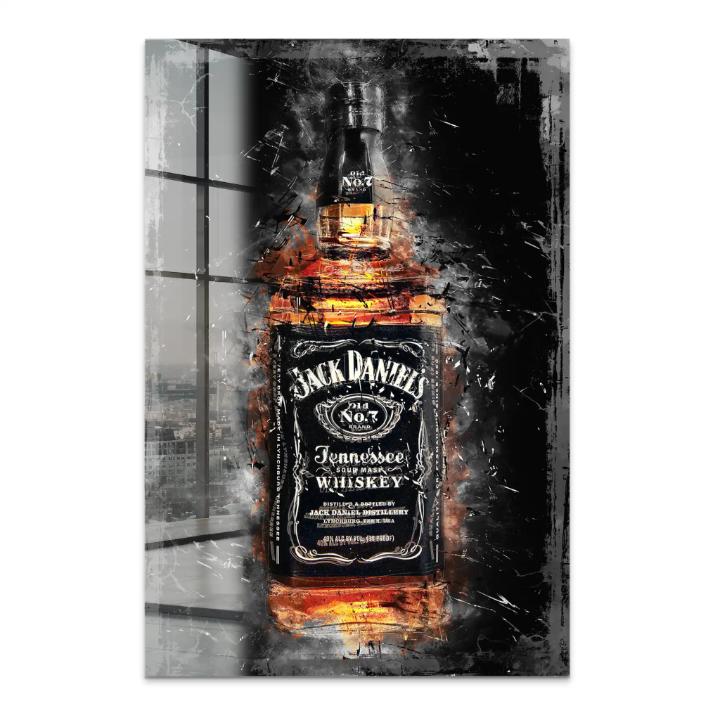 Jack Whisky Abstrakt Acrylglas Bild INGALERIE