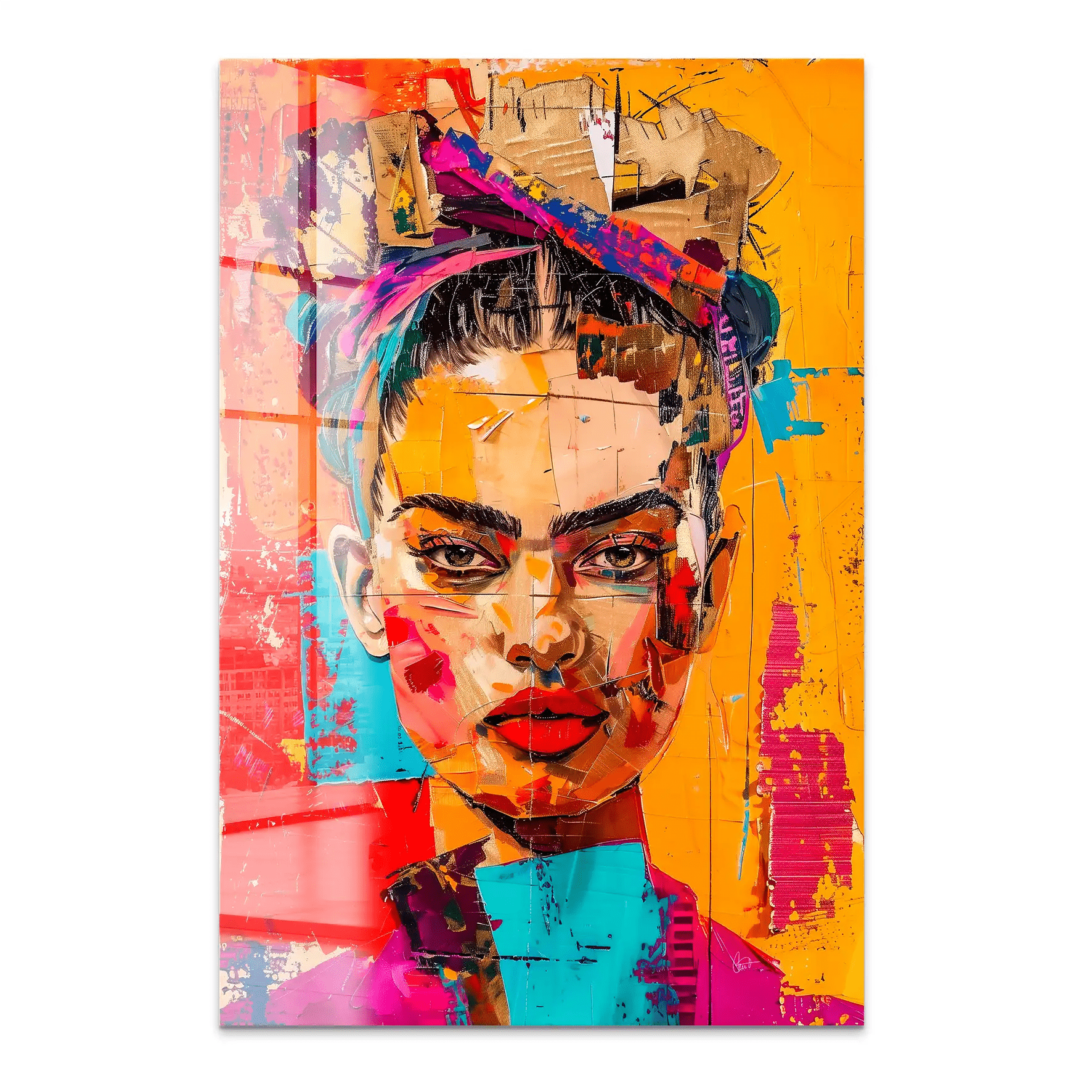 Frida Street Art Style Acrylglas Bild INGALERIE