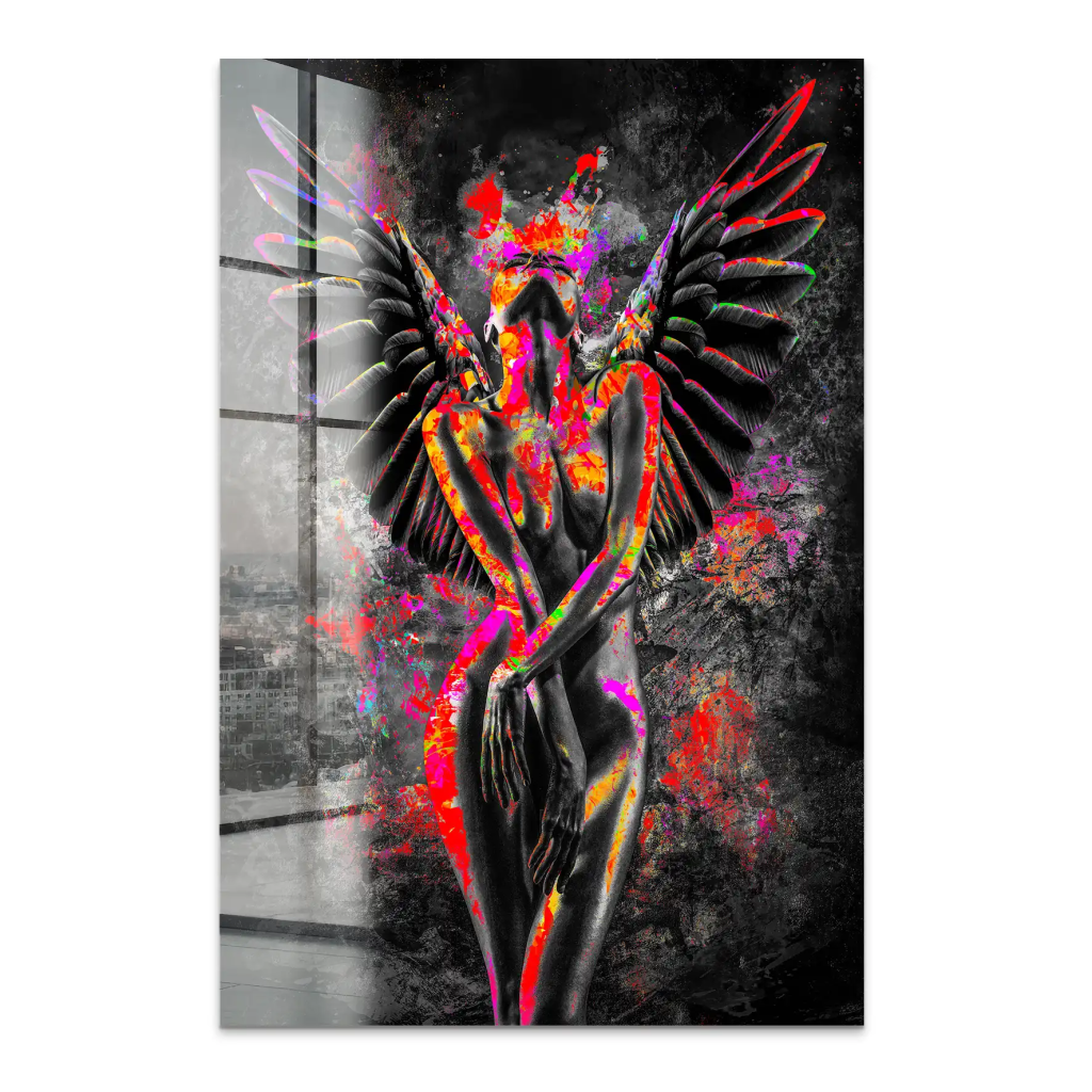 Pop Art Angel Abstrakt Acrylglas Bild INGALERIE