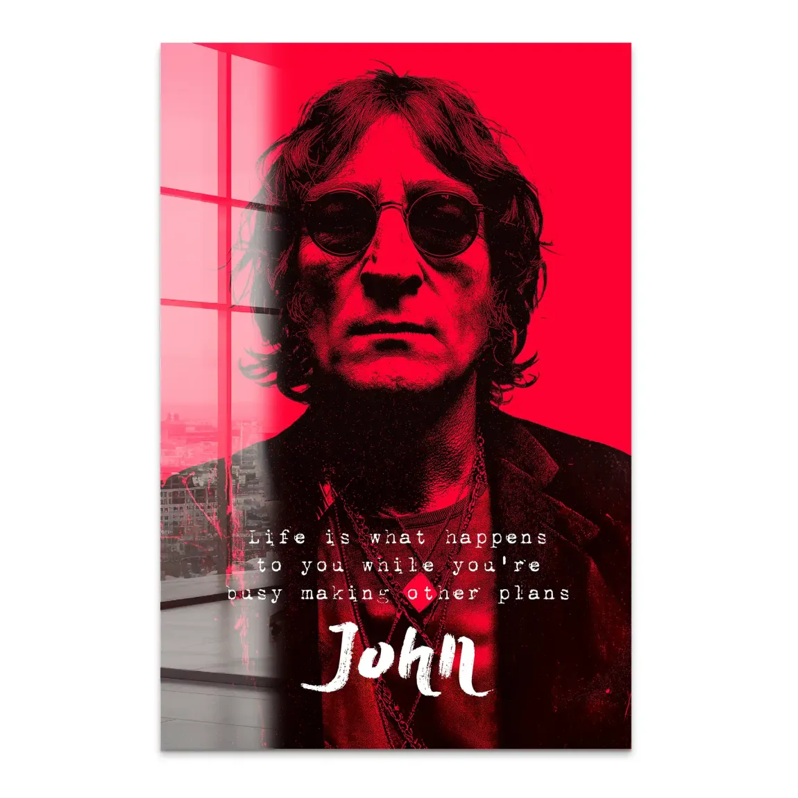 Lennon Red Vision Acrylglas Bild