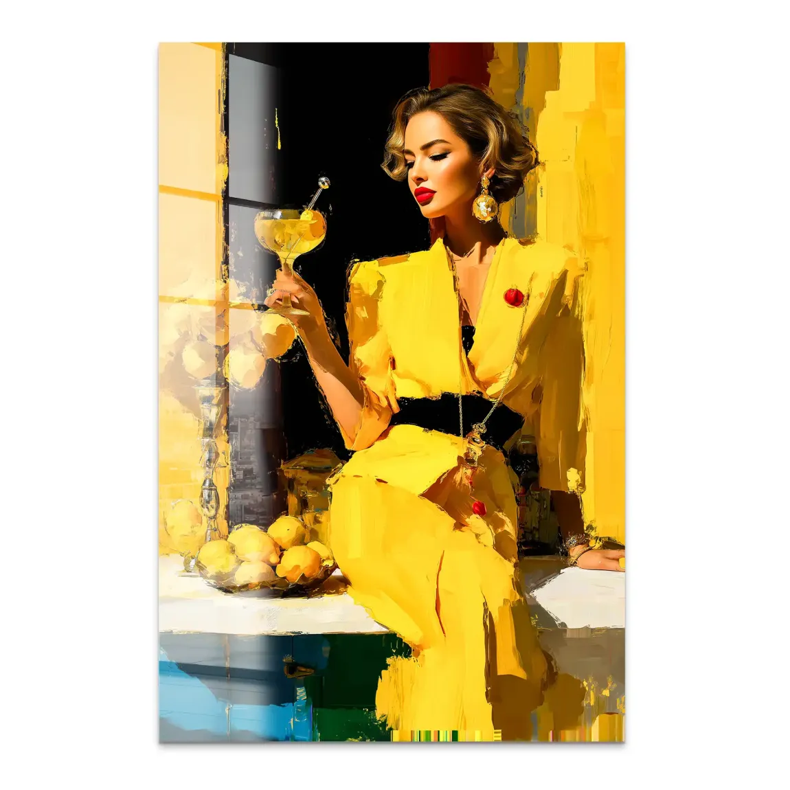 Lemon Chic Elegance Acrylglas Bild INGALERIE