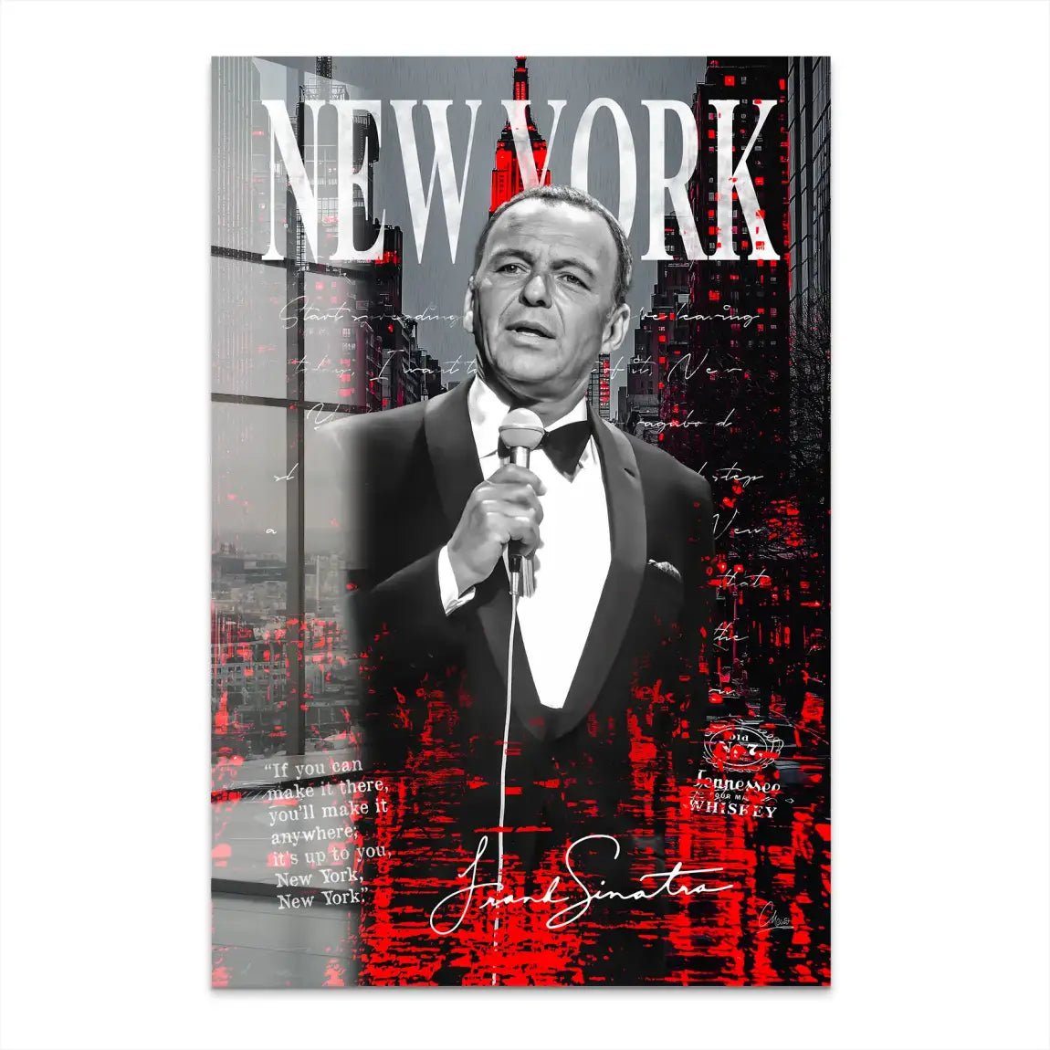 Sinatra New York Acrylglas Bild INGALERIE