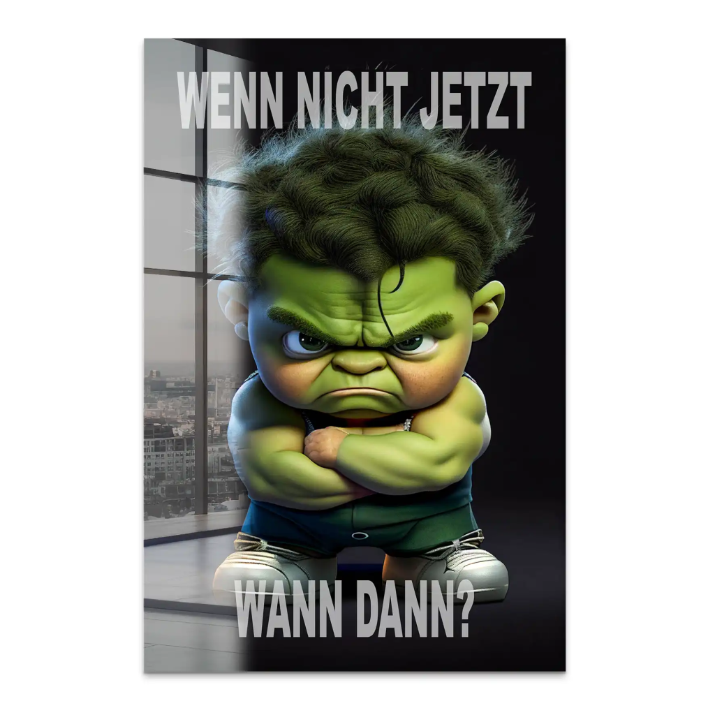 Kleiner Hulk Acrylglas Bild INGALERIE