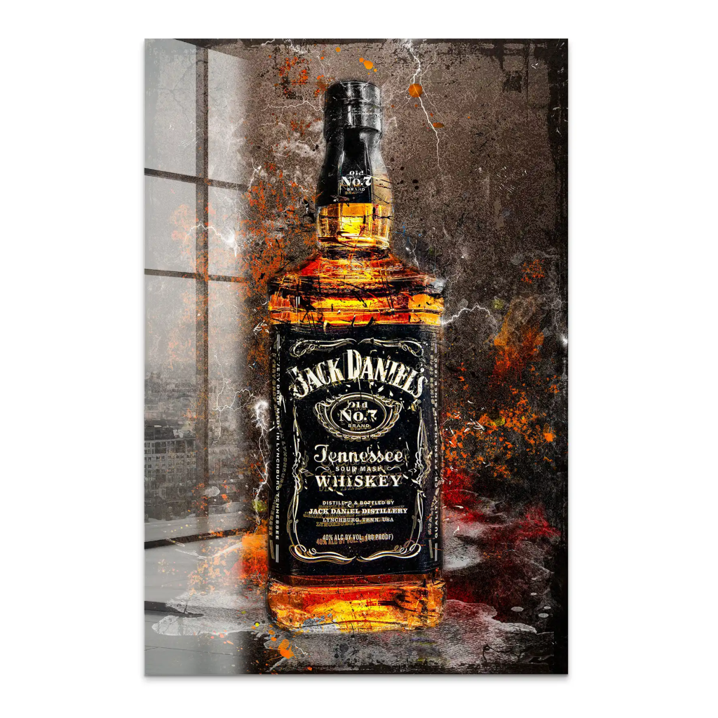 Jack Whisky Vintage Style Acrylglas Bild INGALERIE