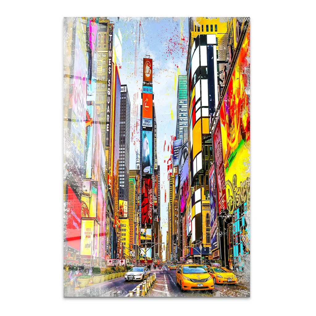 NY Times Square Acrylglas Bild INGALERIE