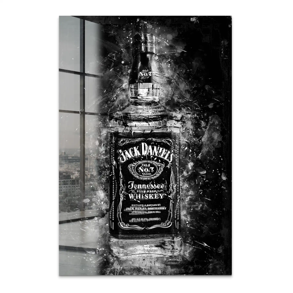 Jack Whisky Abstrakt Dark Acrylglas Bild INGALERIE