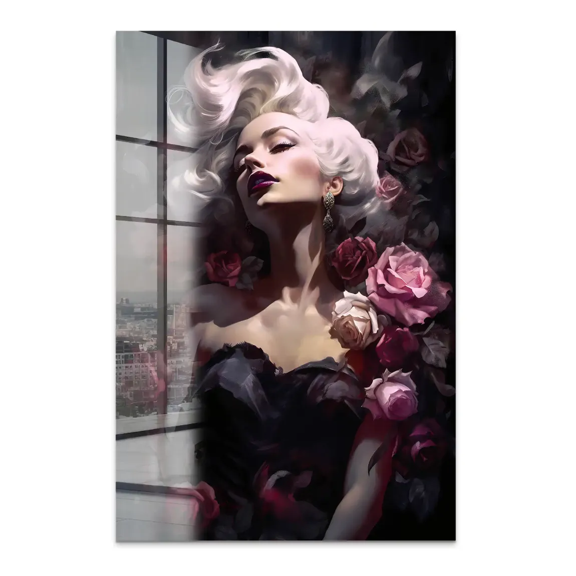 Velvet Rose Marilyn Monroe Acrylglas Bild