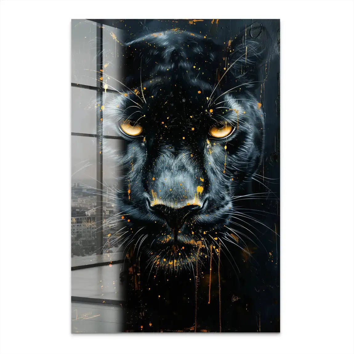 Black Panther Nr.2 Acrylglas Bild INGALERIE