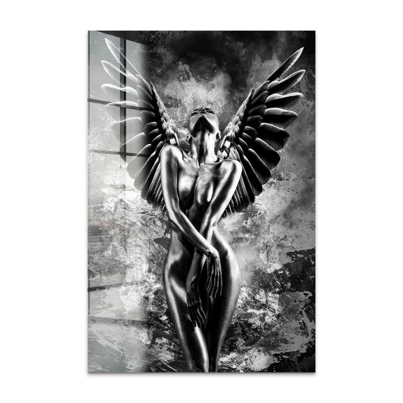 Black Angel Abstrakt Acrylglas Bild INGALERIE