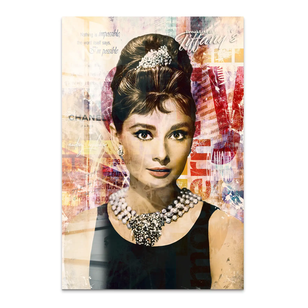 Audrey Glamour Art Acrylglas Bild INGALERIE