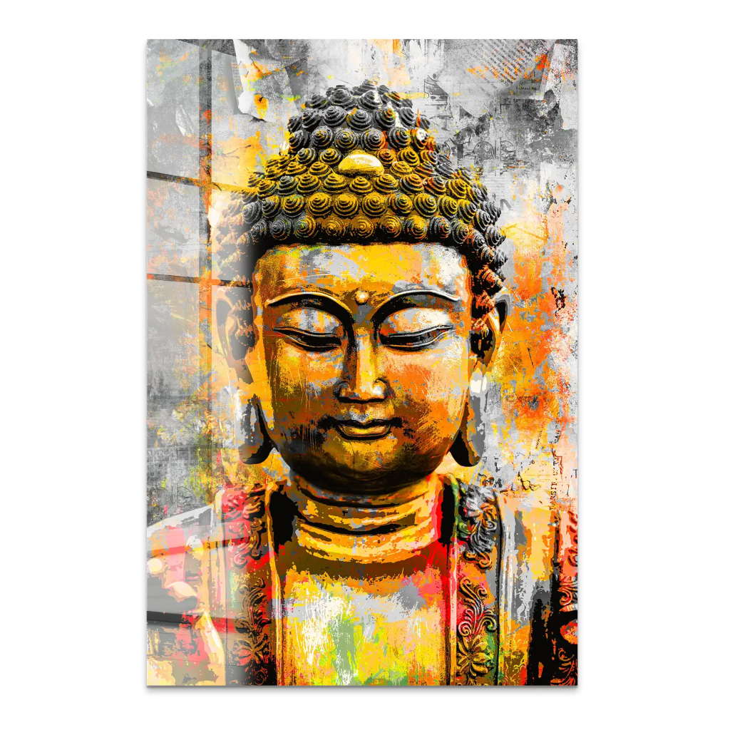 Buddha Boho Style Acrylglas Bild INGALERIE