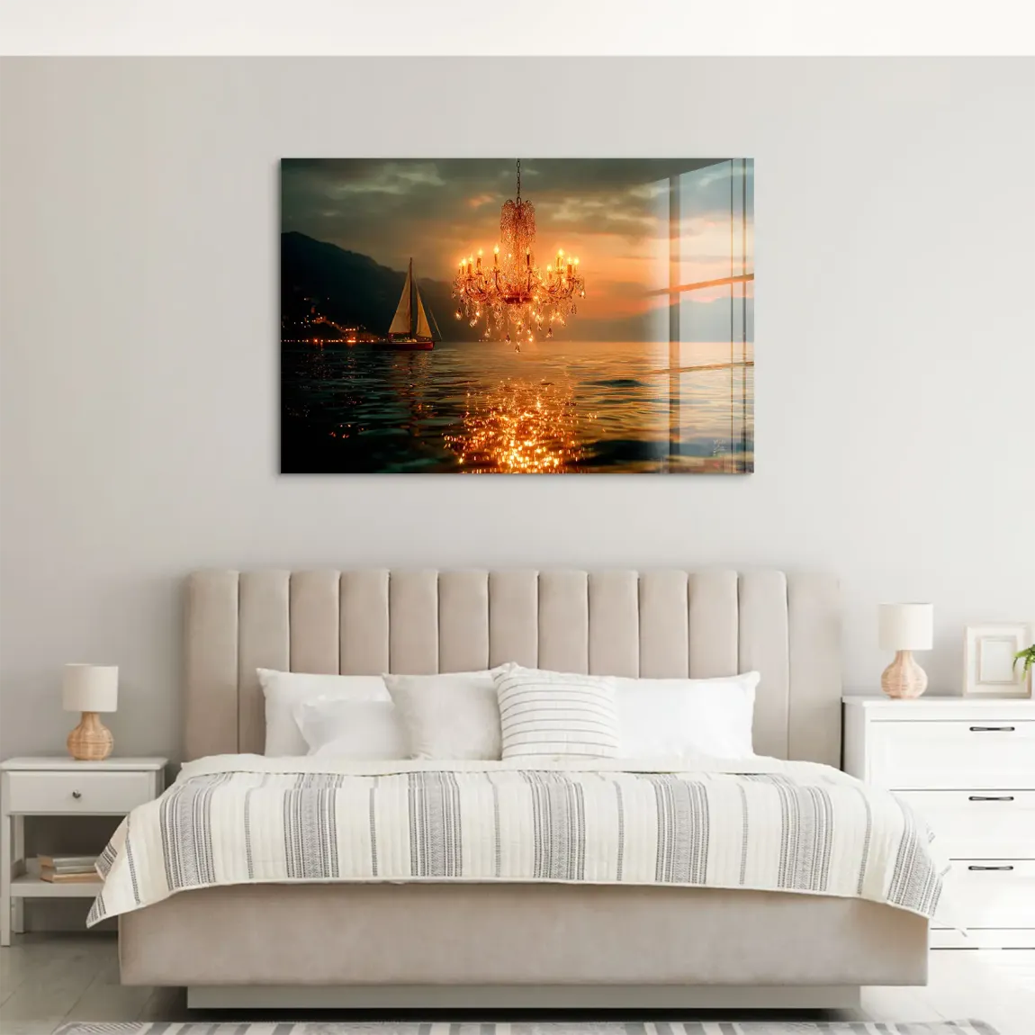 Abendlichter Acrylglas Bild