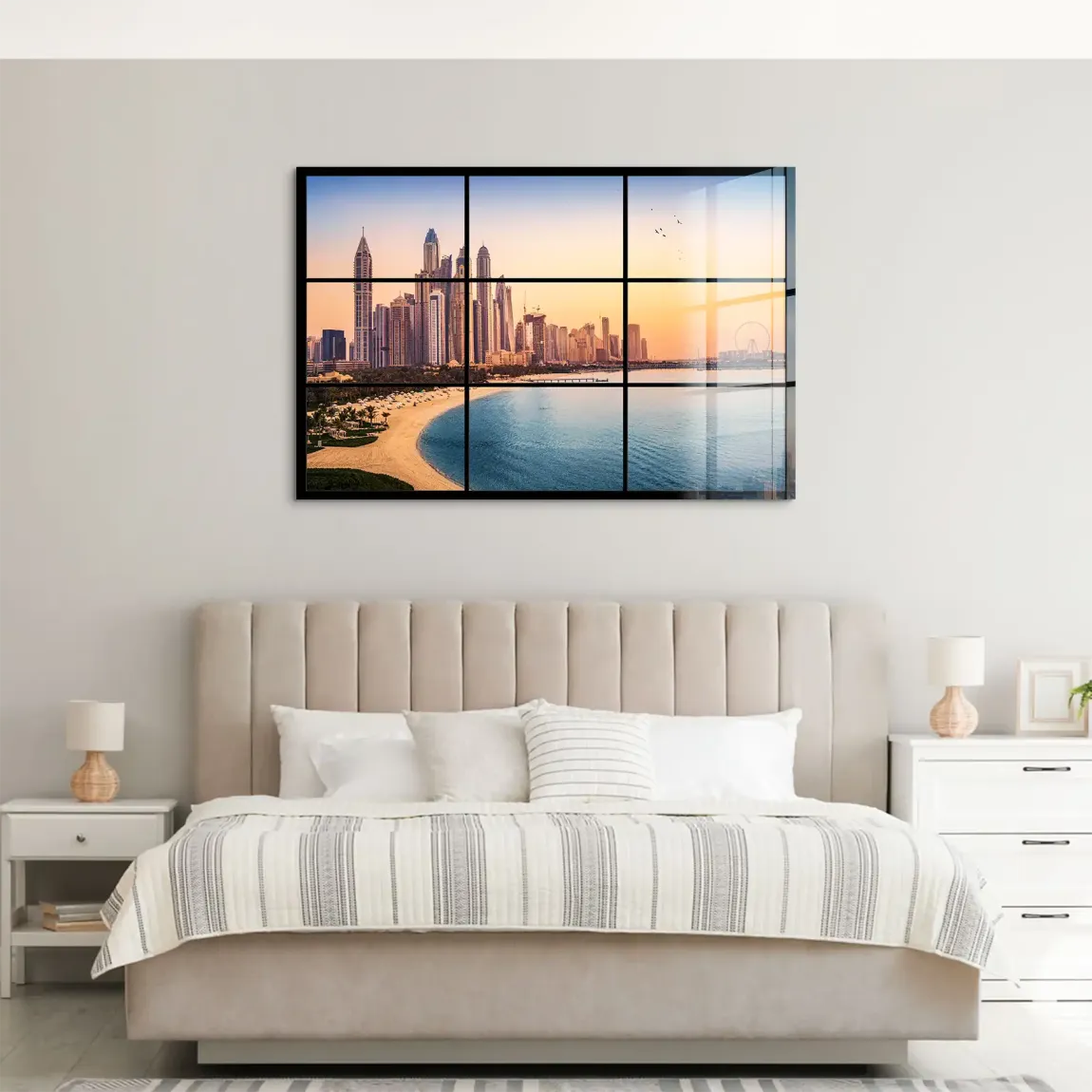 Golden Dunes Dubai Acrylglas Bild