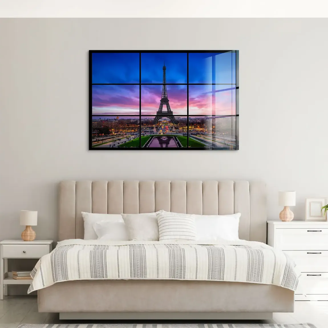 Evening Glow Paris Acrylglas Bild