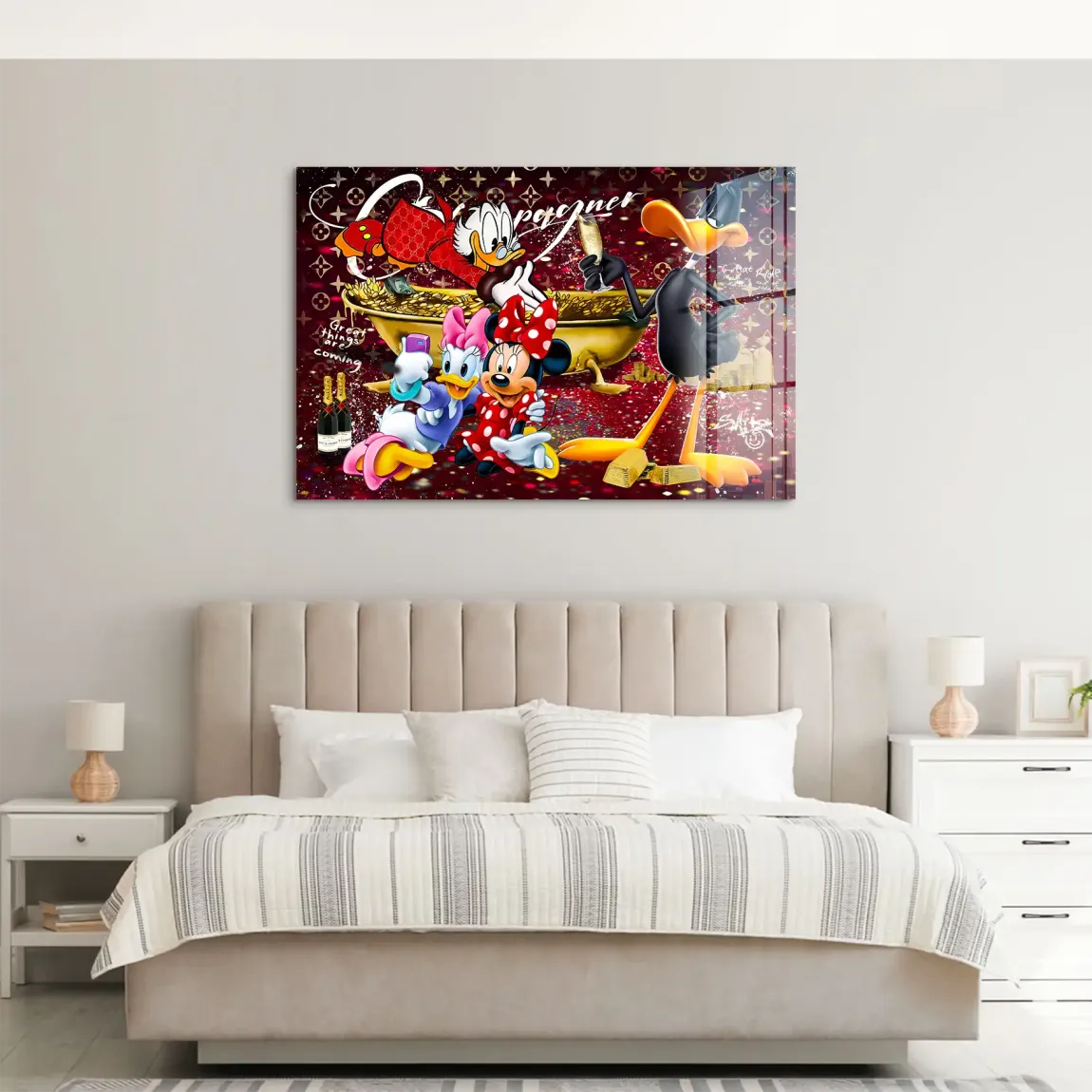 Luxury Duck Party Acrylglas Bild