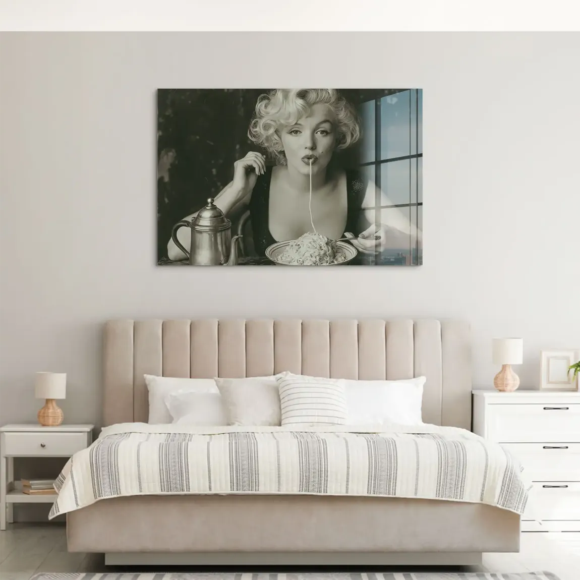 Marilyn Pasta Acrylglasbild