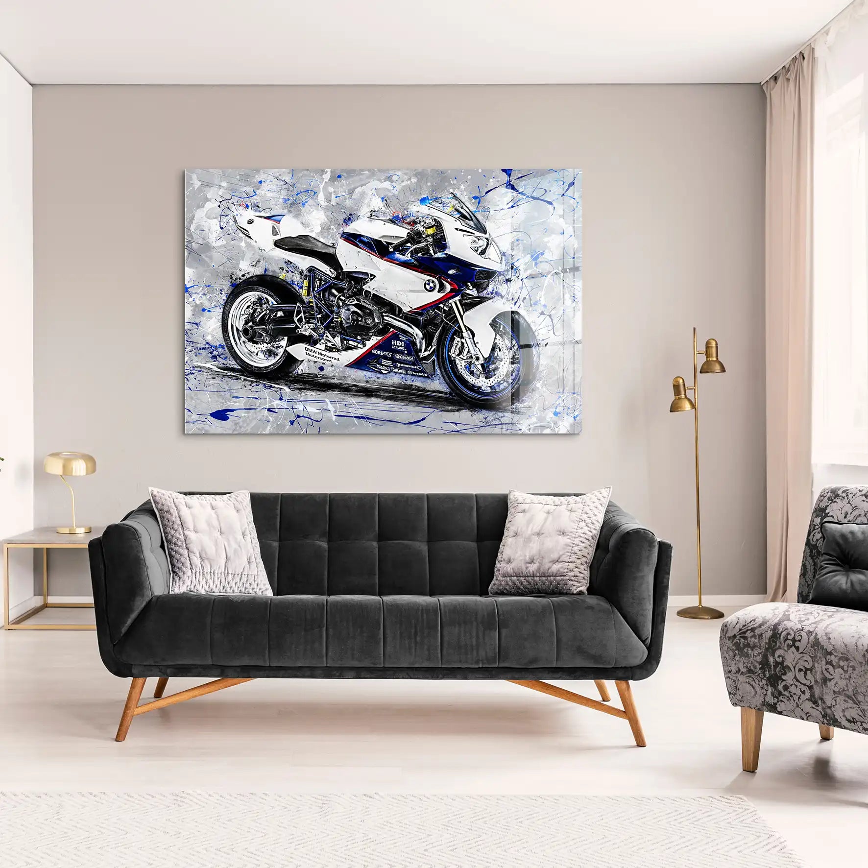 BMW HP2 Sport Abstrakt Acrylglas Bild INGALERIE