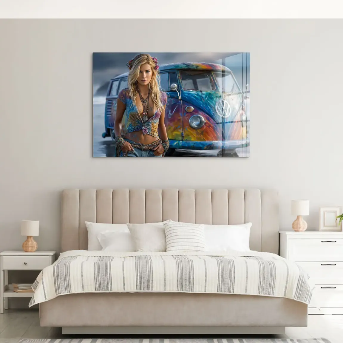 VW Bulli Beauty Acrylglas Bild