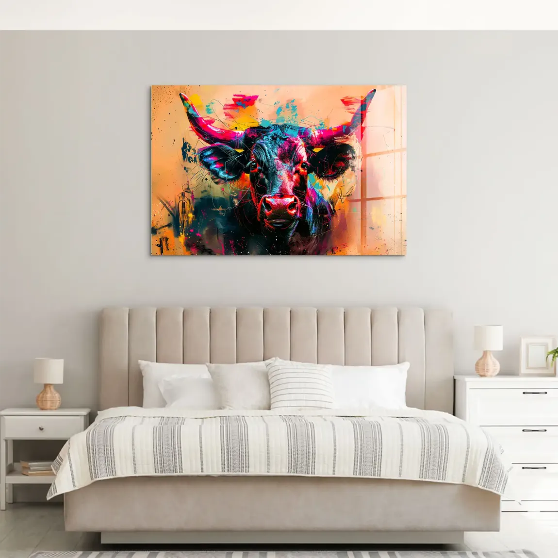 Majestic Bull Acrylglas Bild