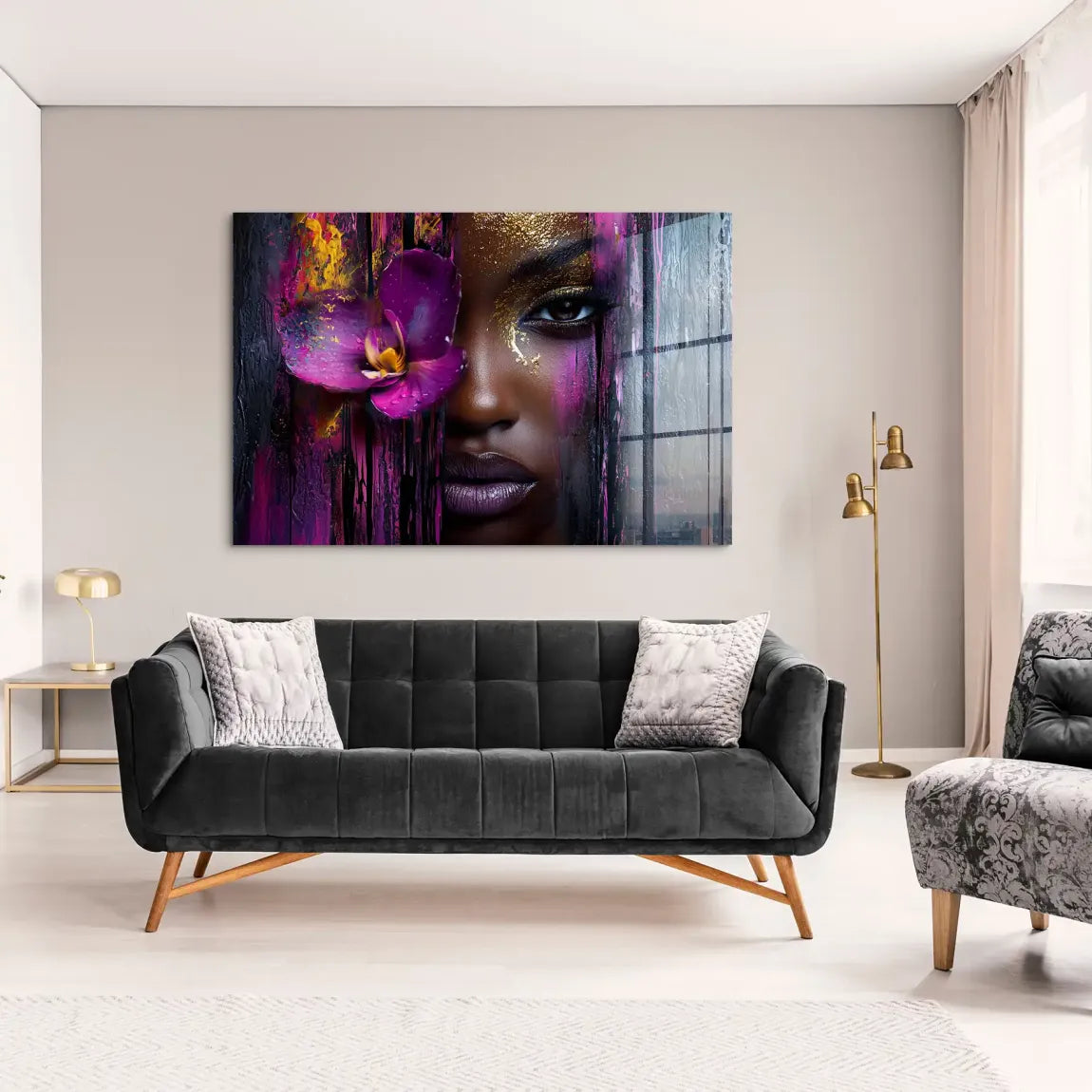 Orchideenzauber der Stille Acrylglas Bild INGALERIE