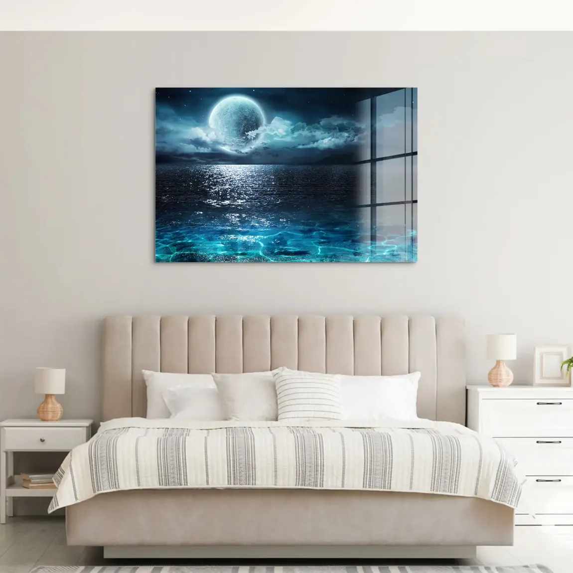 Moonlight Ocean Dream Acrylglas Bild