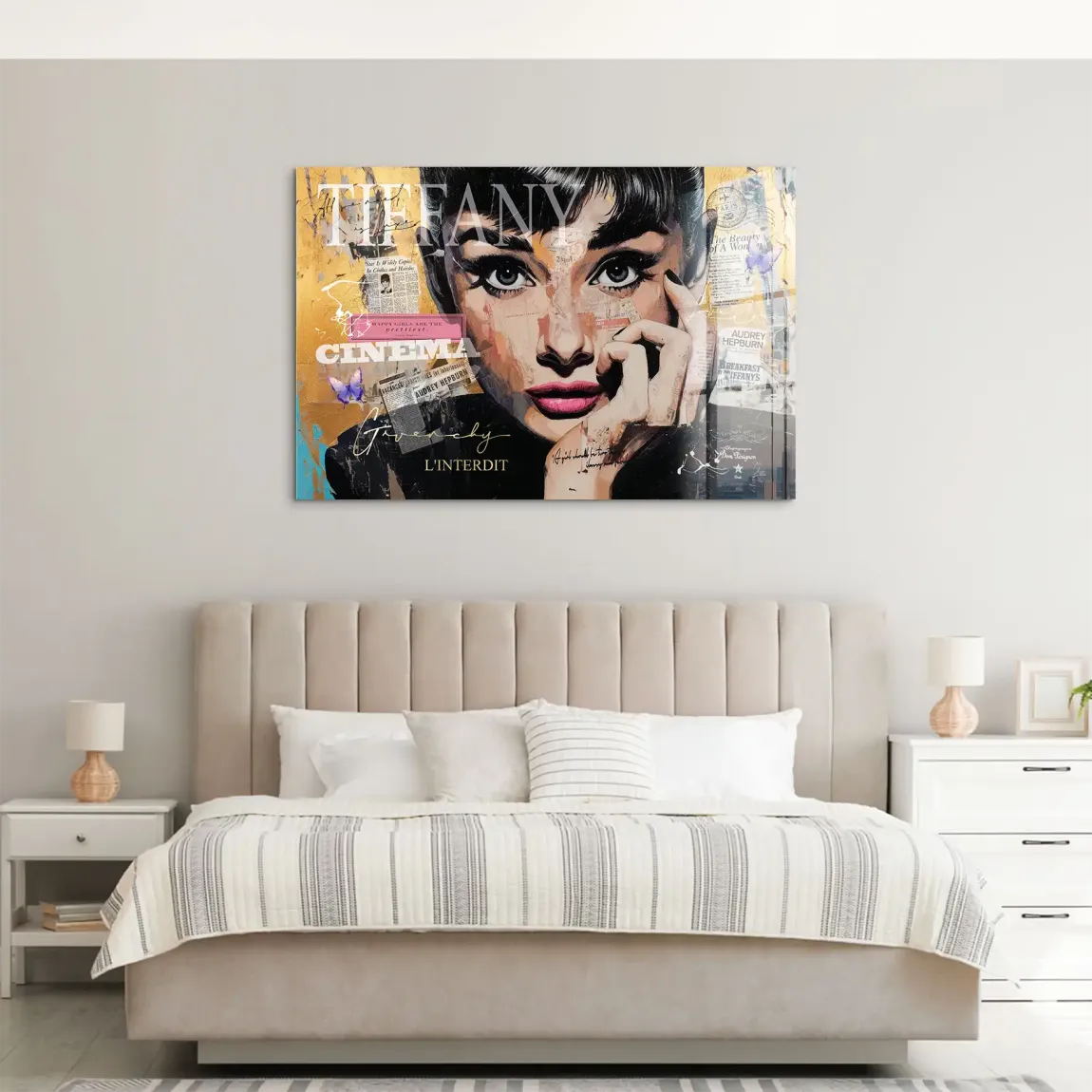 Audrey Pop Art Acrylglas Bild