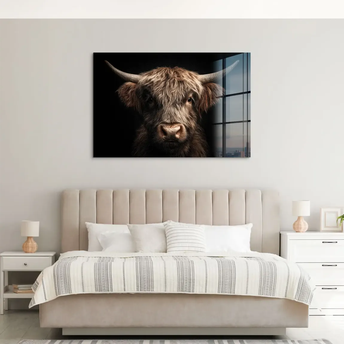 Edles Hochlandrind Acrylglasbild