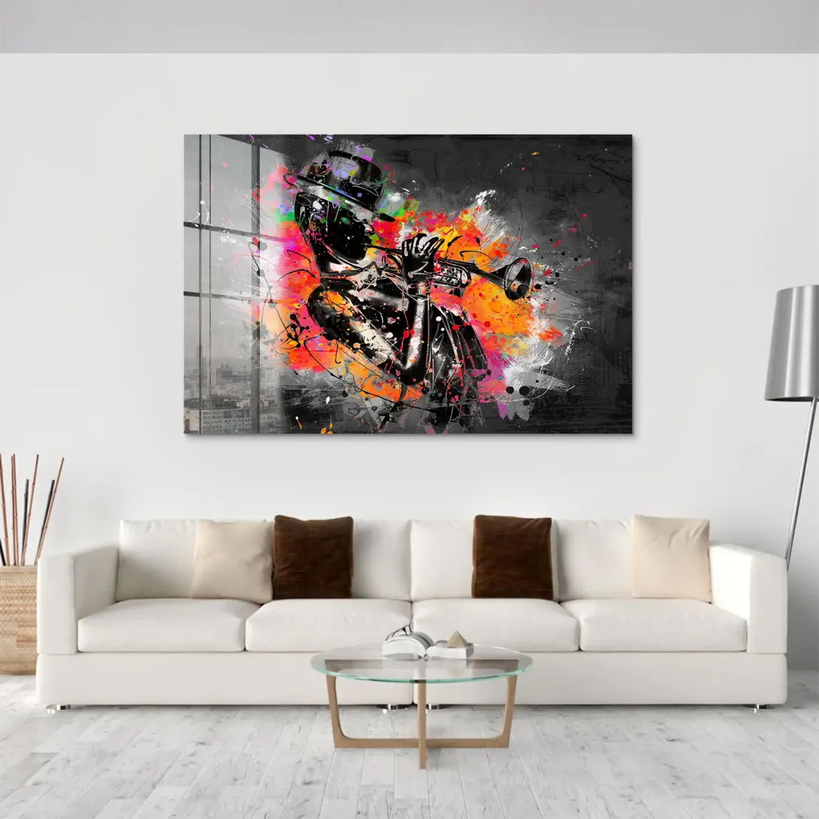 Jazzman Pop Style Acrylglas Bild